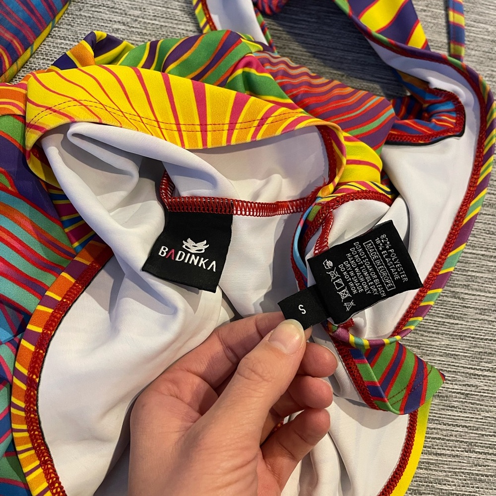 iHeartRaves Rainbow Wave Mini Skirt - Multicolor - Picture 6 of 6